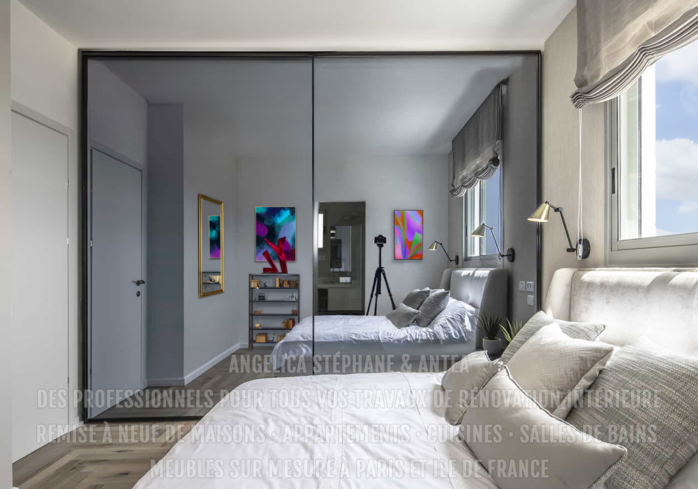 "Pour les petites pièces, nous créons des placards sur mesure avec porte coulissante, tout en apportant une touche moderne"