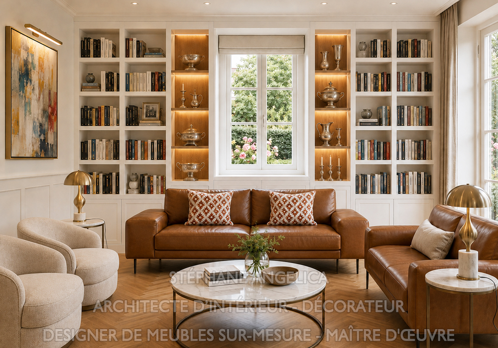 Création de meubles sur mesure conçus par un architecte d’intérieur à Paris, pour un intérieur raffiné et optimisé