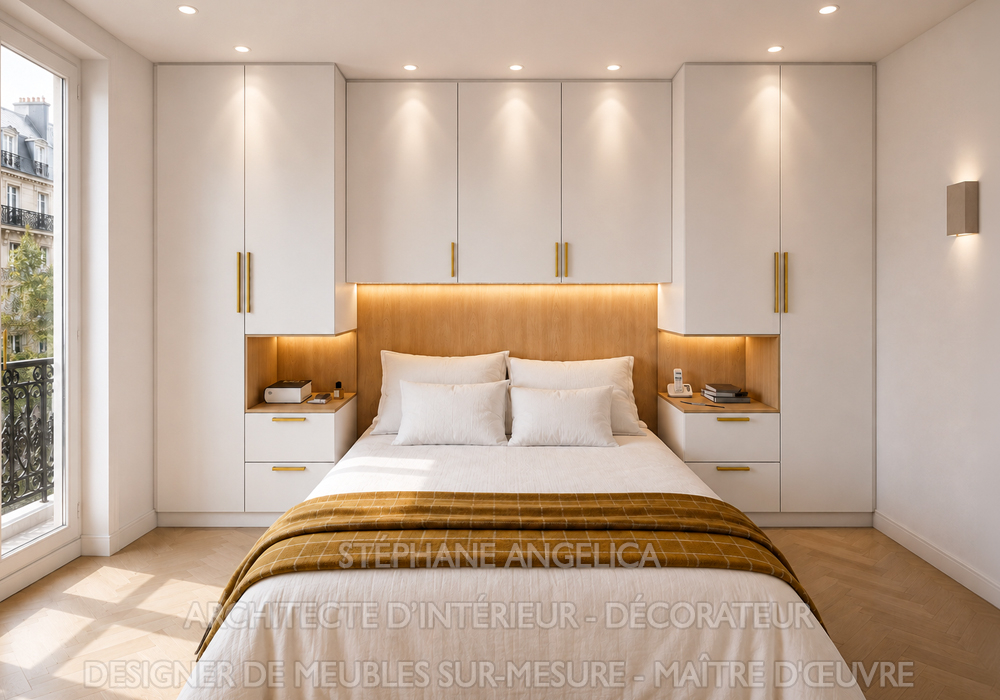 "Pour les petites chambres, nous concevons des lits pont sur mesure, avec de nombreux rangements intégrés"