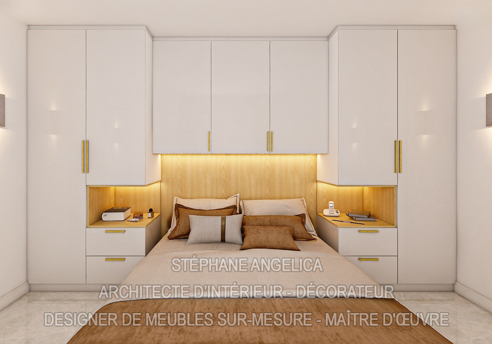 "Pour les petites chambres, nous concevons des lits pont sur mesure, avec de nombreux rangements intégrés"