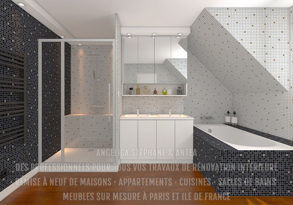 "Nous rénovons tous types de salles de bains, petits ou grandes à Paris et Ile de France"
