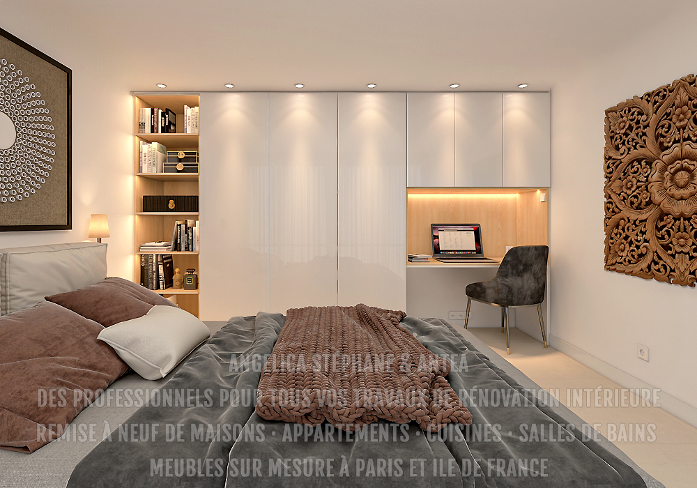 "Pour les chambres d'enfants, nous réalisons des placards sur mesure avec bureau intégré"