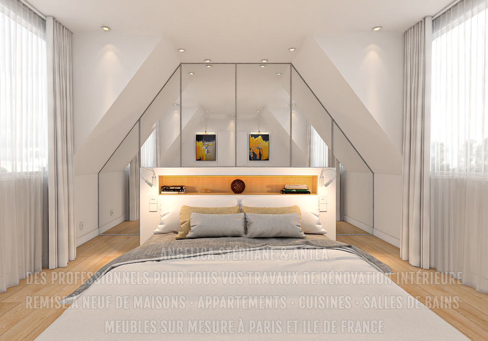 "Nous concevons des placards modernes sur mesure, parfaitement adaptés aux chambres situées sous les combles"