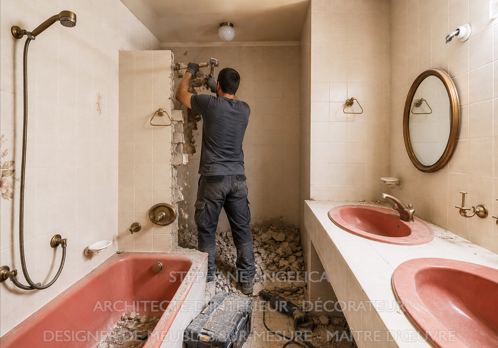 Rénovation de salle de bain et fabrication de meubles sur mesure à Paris et en Île-de-France