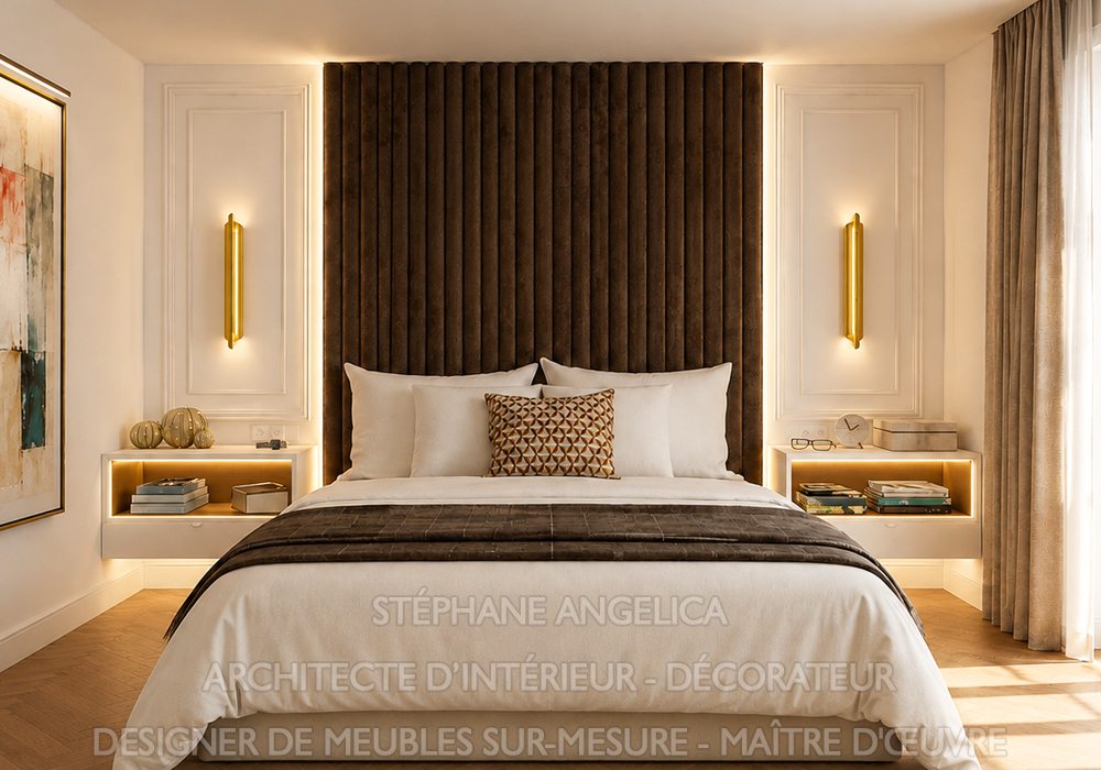 "Nous créons des têtes de lit et des chevets sur mesure, quelle que soit la taille de la chambre"